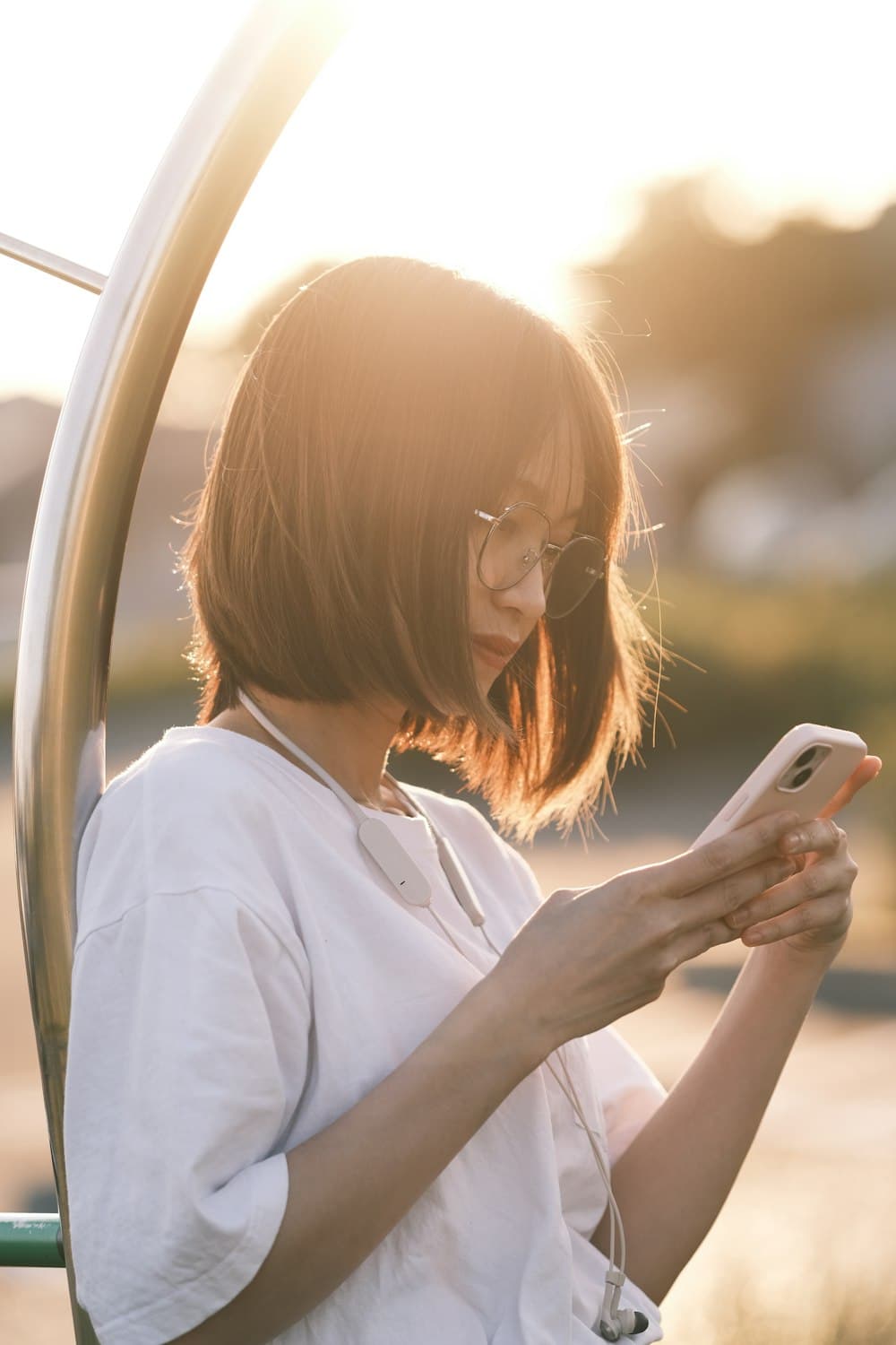 Business owner checking social media engagement